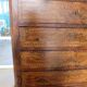 Antique oak burr chest of drawers - 4 drawers - marquetry inlay from the early 21st century