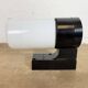 Industrial Brown Bakelite Wall Light with Milk Glass, 1960s