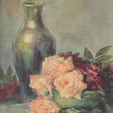 "Roses and vase" watercolor