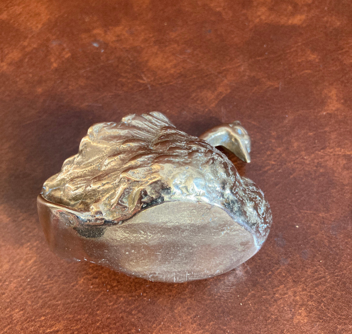 Empty pocket - bronze swan