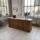 2m pine counter or central island with storage