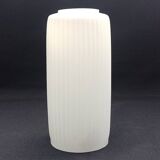 Mid Century Modern White Glass Light Shade Set of 3 Long Stripes