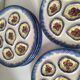 6 vintage MBFA Pornic oyster plates