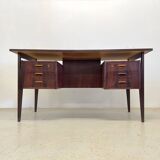 Bureau Danois En Palissandre Par Gunnar Nielsen Pour Tibergaard