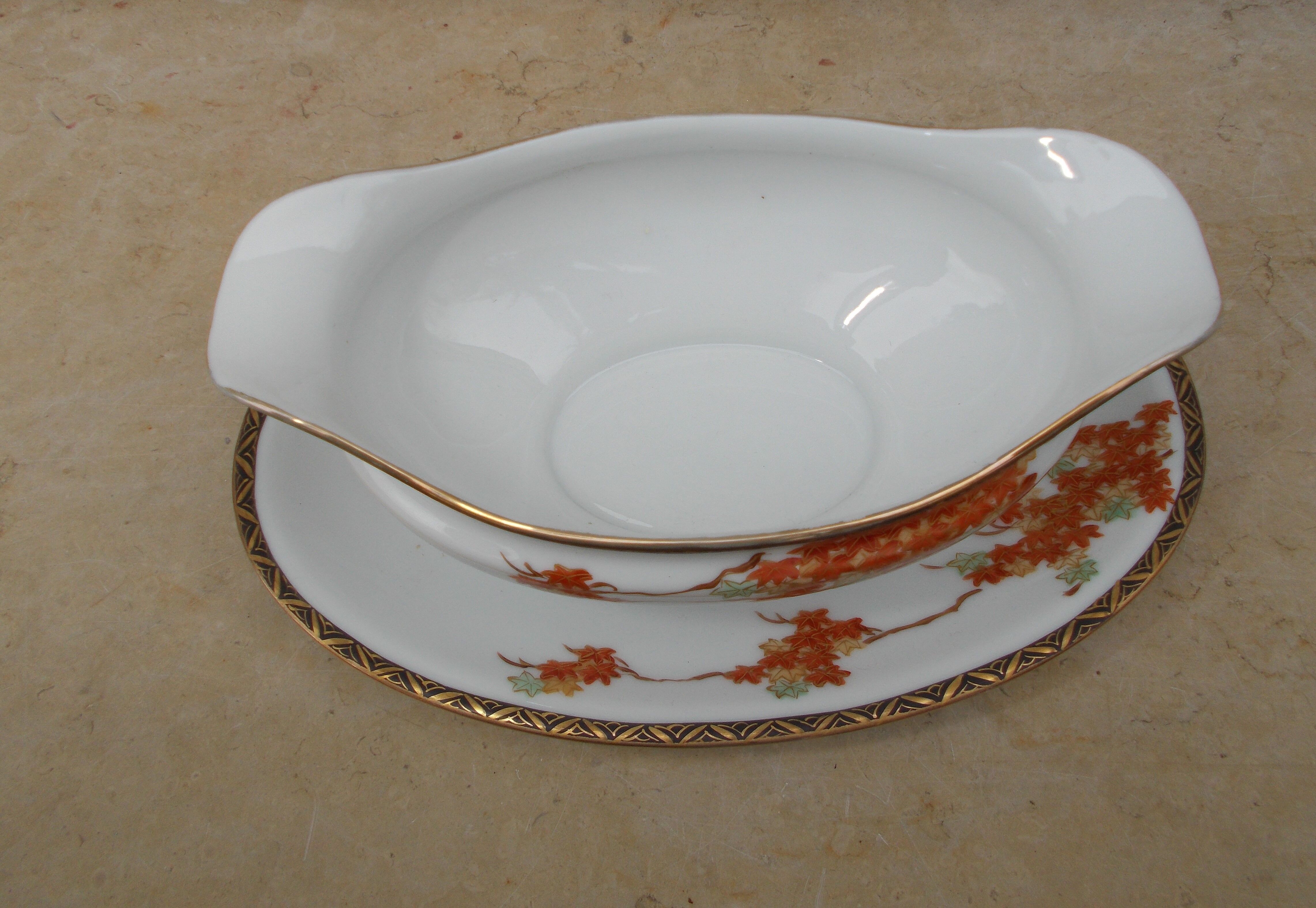 Porcelain saucière from Japan vintage