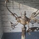 Italian coat rack brass and onyx