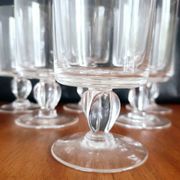 Verres en cristal pieds torsades neufs