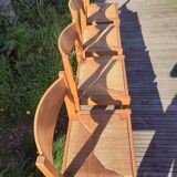 Renewed straw and elm chair