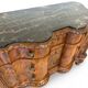 antique walnut serpentine commode