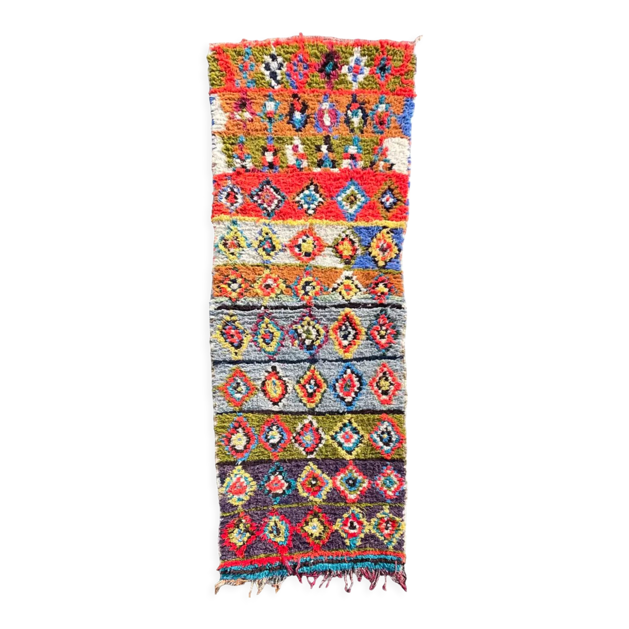 African rug berbere butcheruite vintage, 230x80 cm