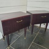 Pair of mahogany bedside tables