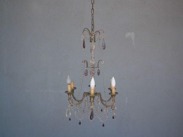 Pampille bronze chandelier and charm