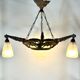 Art Deco chandelier with 4 lights, 1930.