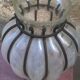 Vase vintage "verre et fer forgé"