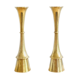 Pair of brass candlesticks by Jens H. Quistgaard