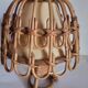 Paire de lampes bambou années 70