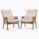 Paire de fauteuils TON type 6950
