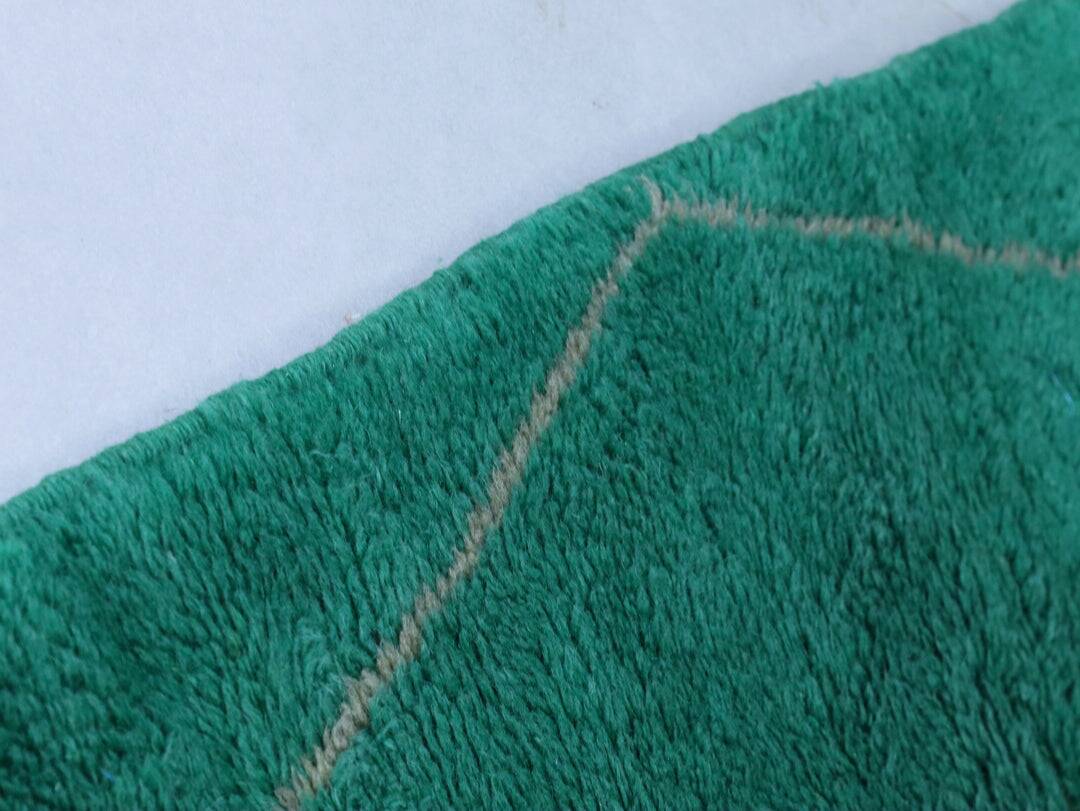 Tapis marocain vert - Tapis sur mesure 2.5/1.5cm