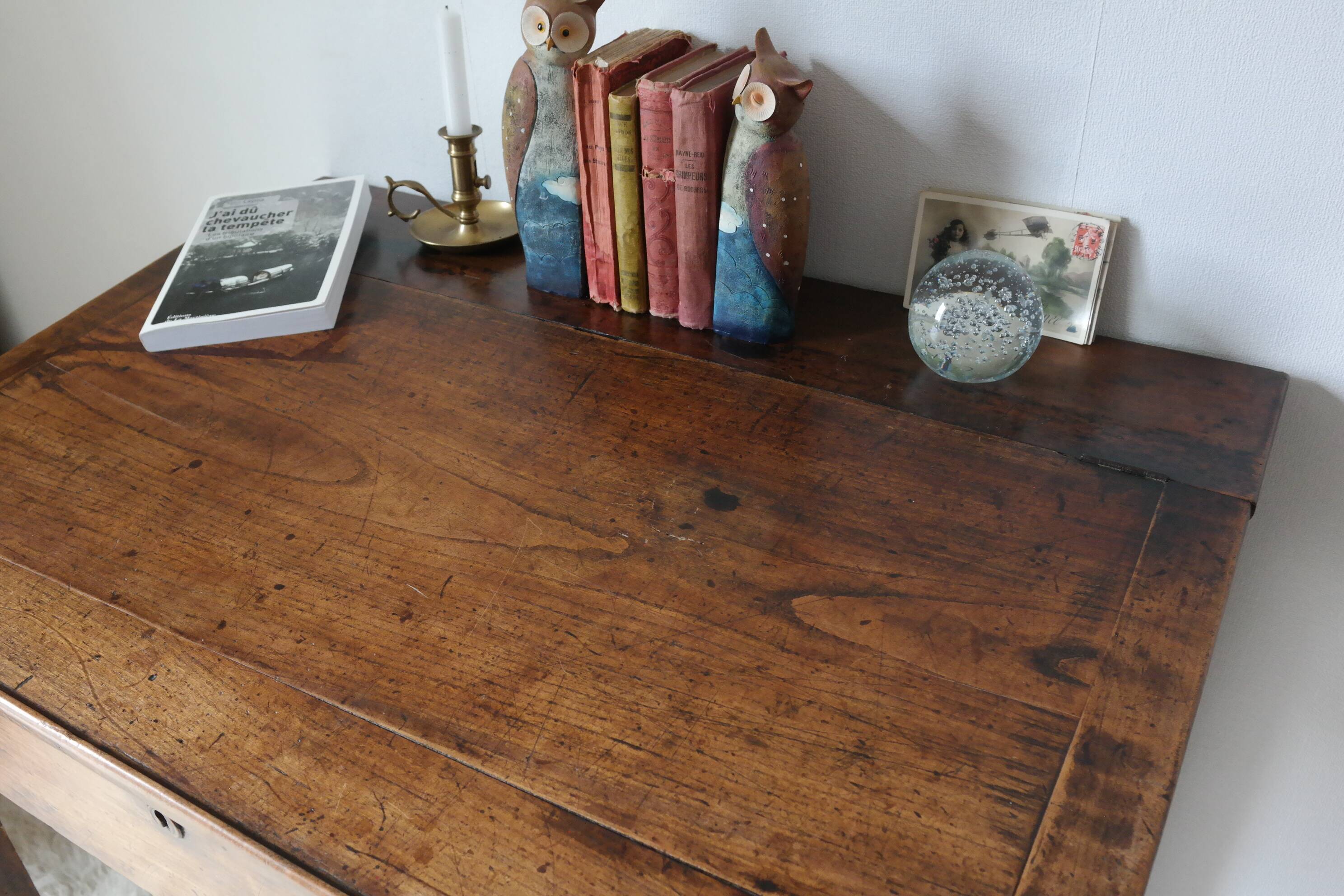 Old desk in walnut school master