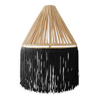 Black Fringe Wall Lamp Honoré Decoration Marseille