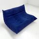 Togo 2 royal blue chairs by Michel Ducaroy for Ligne Roset, 1970