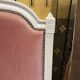 Upholstered bed Louis XVI style pink velvet