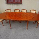 Oval table, Regency style, integrated extensions
