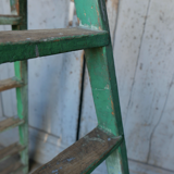 Wooden workshop folding stepladder