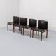 Italian Dining chair set by Tito Agnoli