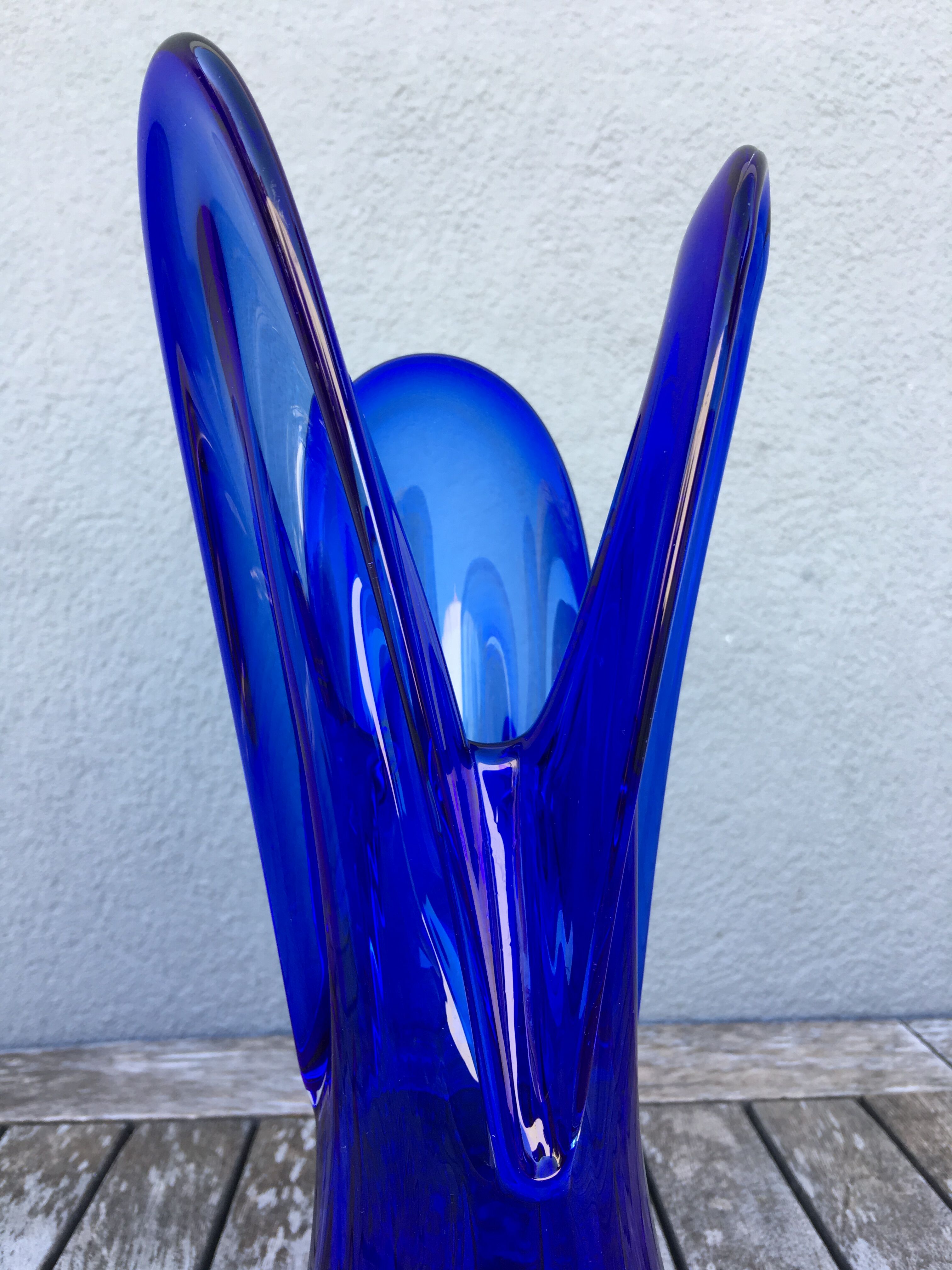 Blue glass vase 60/70