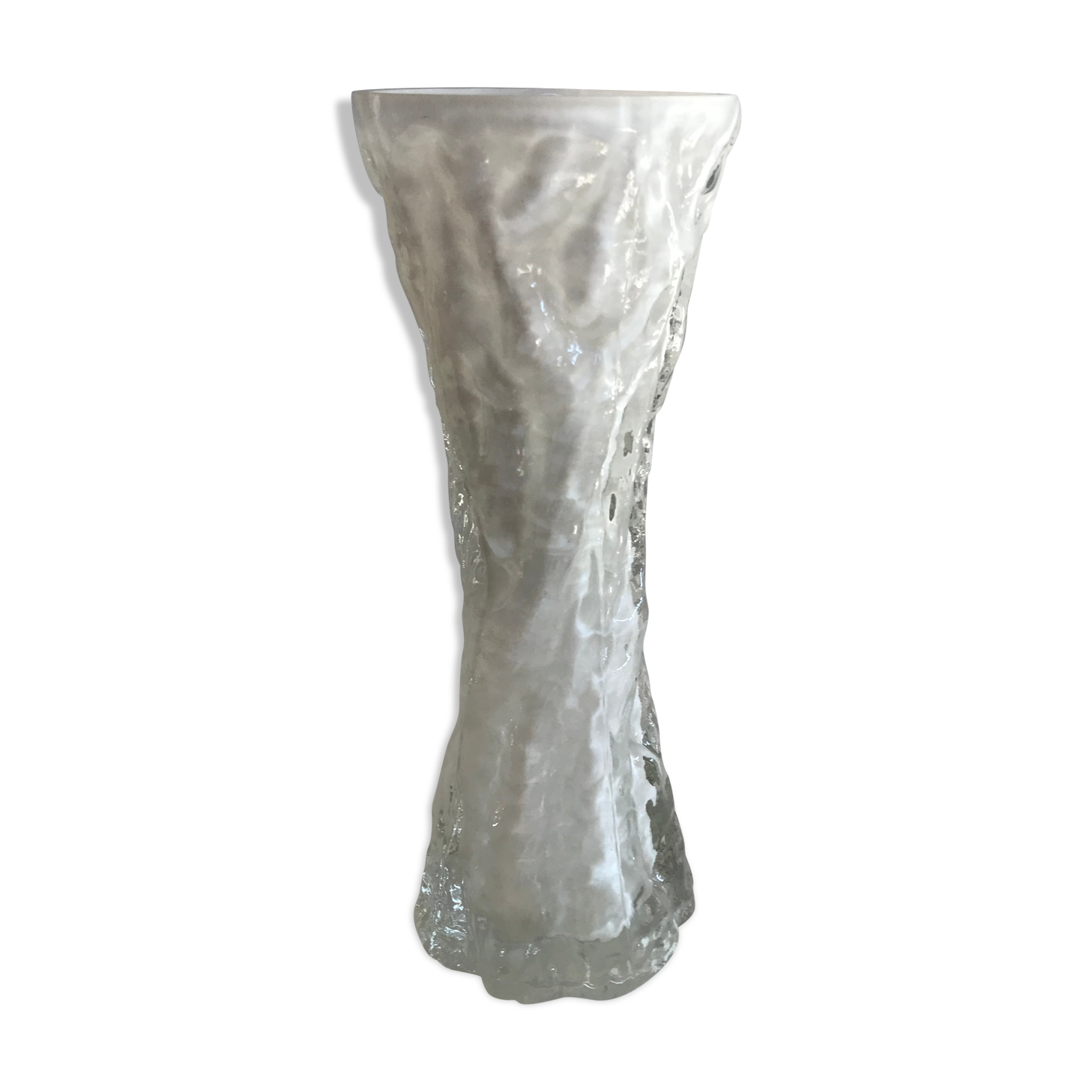 Vintage glass vase by ingrid glashütte vintage