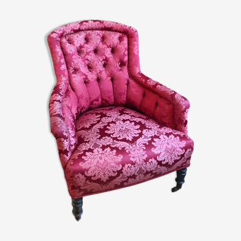 Fauteuil bergère rouge Napoléon III