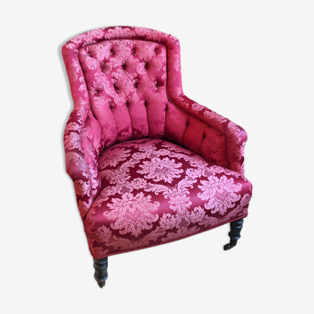 Napoleon III red shepherdess chair