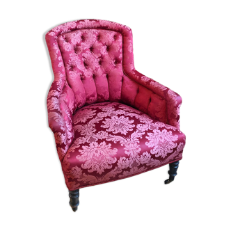 Napoleon III red shepherdess chair