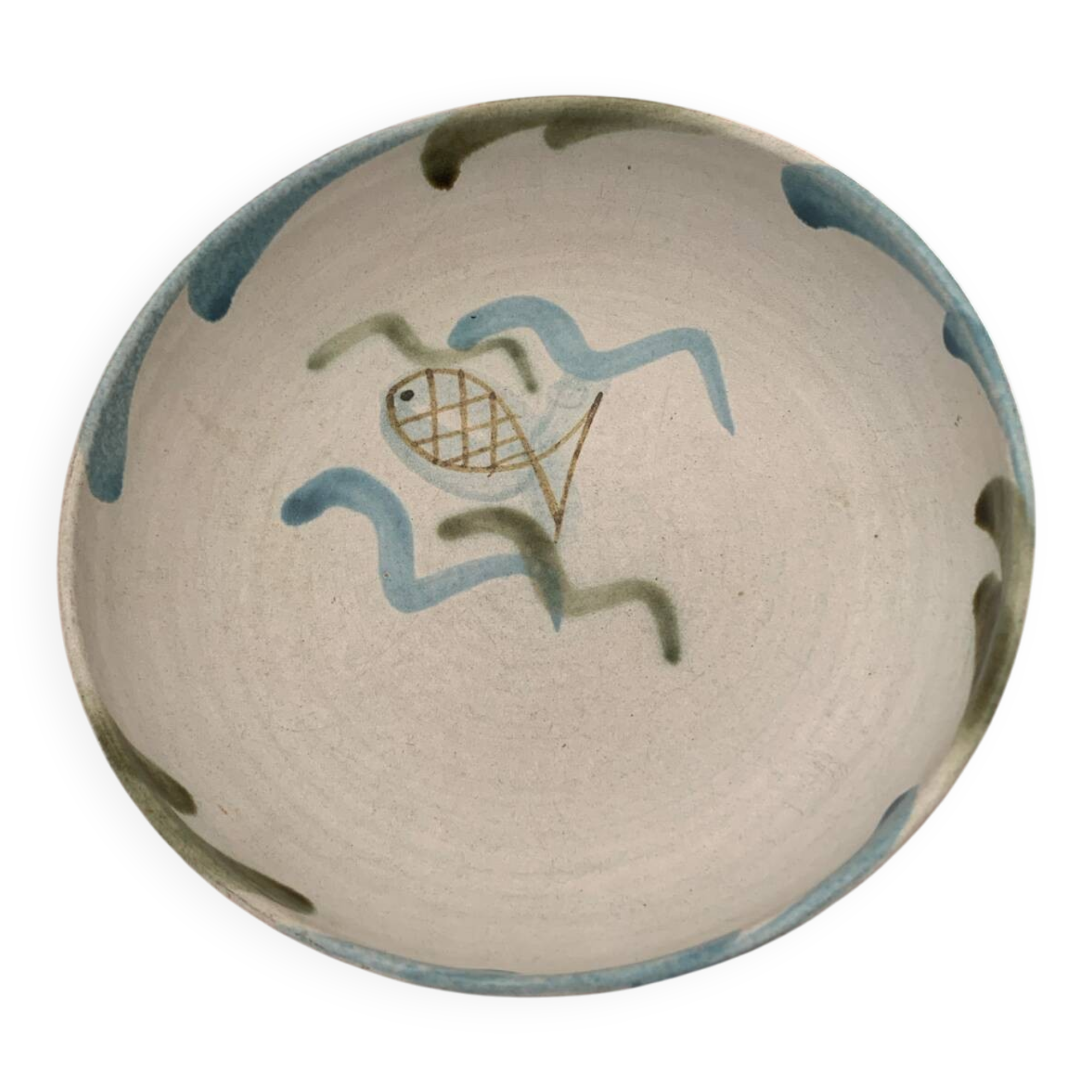 Plate Vallauris signed