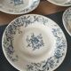 6 assiettes creuses faïence Gien
