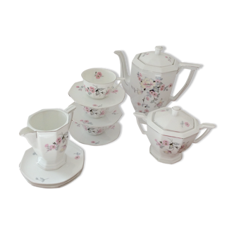 Fine porcelain coffee set EPIAGE D.F. Czechoslovakia of the 30s