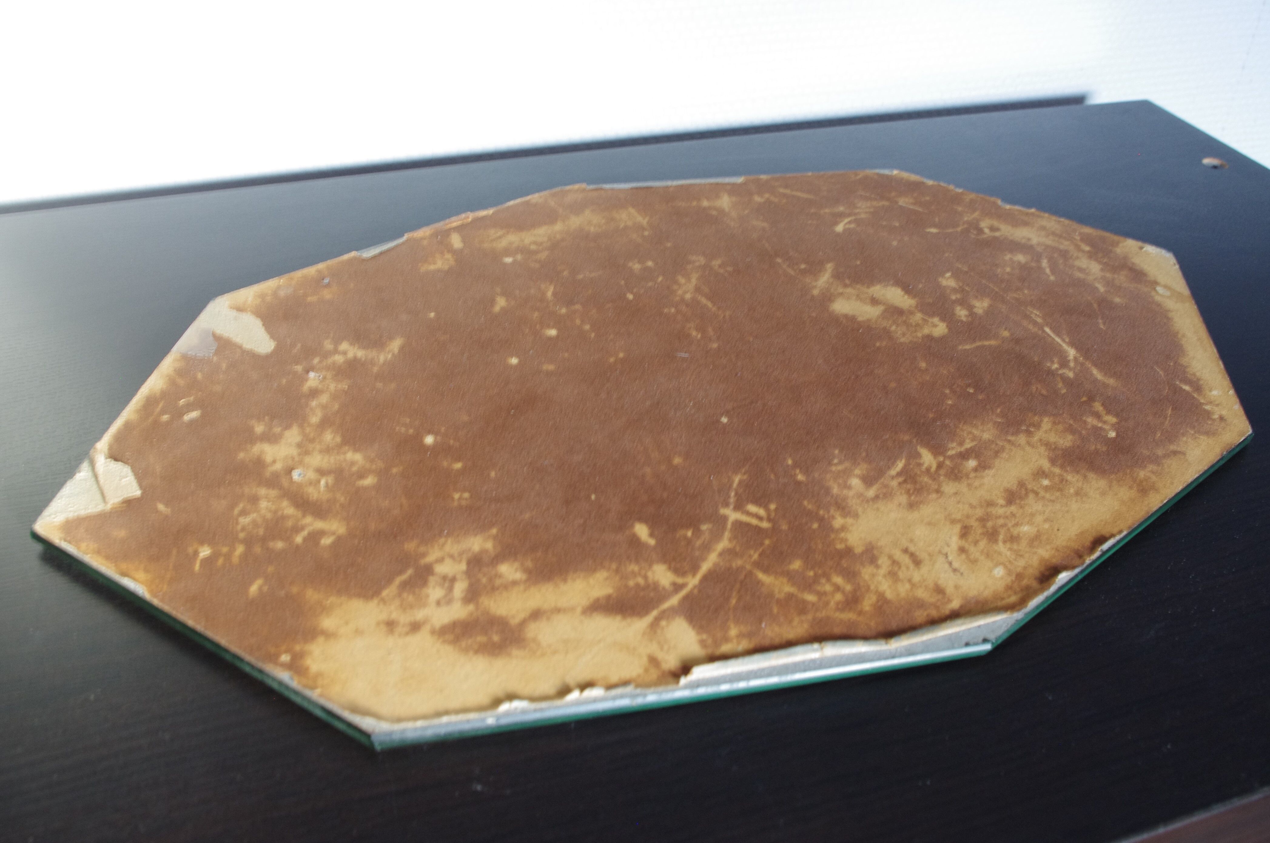 Miroir octogonal biseauté 23 x 44 cm