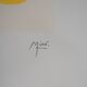 Joan miro: surrealist woman and her children, signed lithograph