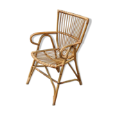 Fauteuil rotin adulte 1960
