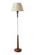 Lampadaire années 60 en teck et laiton – luminaire vintage