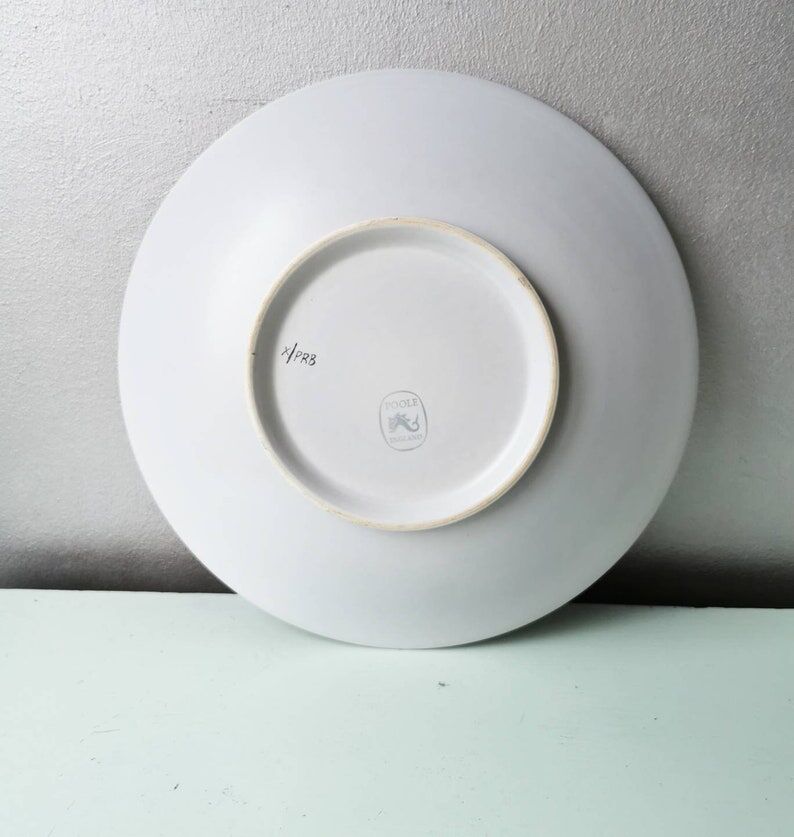 Vintage pottery decoration bowl Poole England, 1950