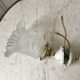 Pair of tulip wall lamps in molded glass on porcelain support 20s