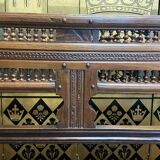 Breton safe bench in solid oak