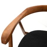 Pair of walnut dining chairs