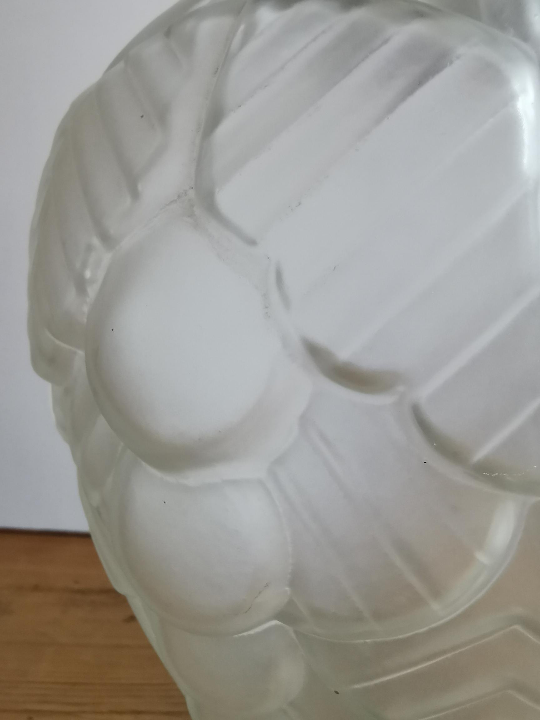 Art Deco lamp in polished glass