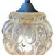 Vintage bubble glass pendant light
