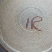 Signature vintage glazed stoneware cheese tray and bell