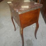 Bedside Louis XVI marqueterie with on 19th siecle