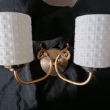 Dual branch wall lamp 60s